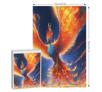 Legendary Blue Phoenixes Jigsaw Puzzles 1000 Pieces for Adults Wooden Puzzle for Teenagers Educational Games Unique Gift 78×53cm