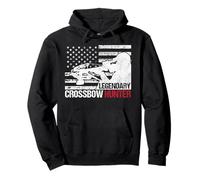 Legendary Crossbow Hunter American Flag Hunting Pullover Hoodie