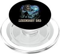 Legendary Dad Bigfoot Papa 90s Graphic Fathers Day Daddy PopSockets PopGrip for MagSafe