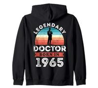 Legendary Doctor Born in 1965, 60th Birthday Men's Zip Hoodie