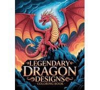Legendary Dragon Designs Coloring Book: Unleash The Power Of Fire Breathing Beasts And Ancient Creatures For Adults And Teens Seeking Relaxation