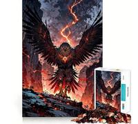 Legendary Fire Eagle Rising Jigsaws 1000 Pieces for Teenagers Sharp Thinking Neat Cut Fun Activity (50x75cm)