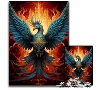 Legendary Fire PhoenixJigsaw Puzzles for Adults 1000 Piece Impossible Jigsaw Puzzles for Adults for Holidays Birthdays And Family Game Nights 1000 PCS(38x26cm)