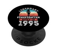 Legendary Firefighter Born in 1995, 30th Birthday Men's PopSockets Adhesive PopGrip