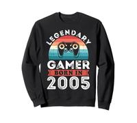 Legendary Gamer born 2005 20th Birthday Gifts Gaming Sweatshirt