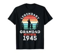 Legendary Grandad Born in 1945, 80th Birthday Men's T-Shirt