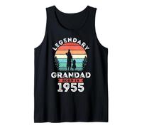 Legendary Grandad Born in 1955, 70th Birthday Men's Tank Top