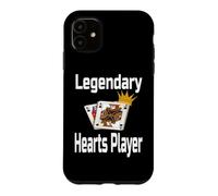 Legendary Hearts Player Funny Card Game Player Winning Crown Case for iPhone 11