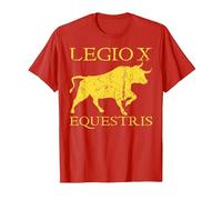 Legendary Legio X Equestris SPQR Ancient Rome T-Shirt, Men, Red, X-Large