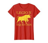 Legendary Legio X Equestris SPQR Ancient Rome T-Shirt, Women, Red, Small