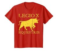 Legendary Legio X Equestris SPQR Ancient Rome T-Shirt, Youth, Red, Medium