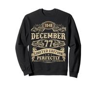 Legendary Man Born December 1948 77th Birthday Gifts Sweatshirt