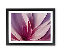Legendary Modern Flower Art Abstract Framed Print | A4 Black Framed Wall Art | Ready to Hang | Abstract Floral Picture | Living Room Bedroom Lounge Office