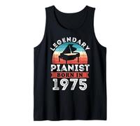 Legendary Pianist Born 1975 50th Birthday Gifts Piano Tank Top
