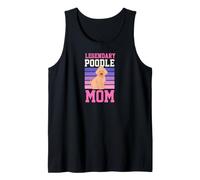 Legendary Poodle Mom 70s Retro Style Dog Love Tank Top