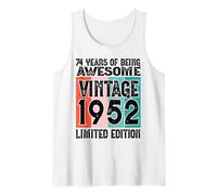 Legendary Since 1952 Limited Edition 74th Birthday Tank Top