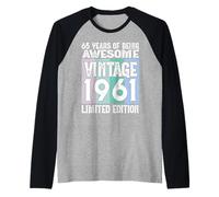 Legendary Since 1961 Limited Edition 65th Birthday Raglan Baseball Tee