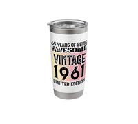 Legendary Since 1961 Limited Edition 65th Birthday Stainless Steel Insulated Tumbler