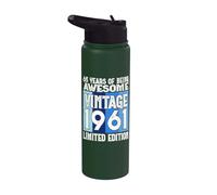 Legendary Since 1961 Limited Edition 65th Birthday Stainless Steel Insulated Water Bottle