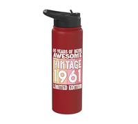Legendary Since 1961 Limited Edition 65th Birthday Stainless Steel Insulated Water Bottle