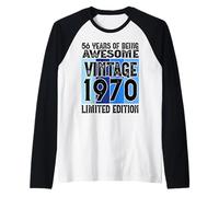 Legendary Since 1970 Limited Edition 56th Birthday Raglan Baseball Tee