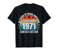 Legendary Since 1971 Limited Edition 55th Birthday T-Shirt