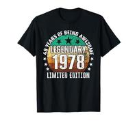 Legendary Since 1978 Limited Edition 48th Birthday T-Shirt