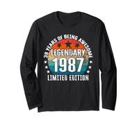 Legendary Since 1987 Limited Edition 39th Birthday Long Sleeve T-Shirt
