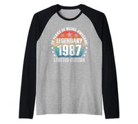 Legendary Since 1987 Limited Edition 39th Birthday Raglan Baseball Tee