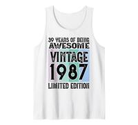 Legendary Since 1987 Limited Edition 39th Birthday Tank Top