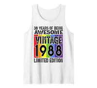 Legendary Since 1988 Limited Edition 38th Birthday Tank Top