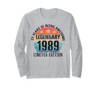 Legendary Since 1989 Limited Edition 37th Birthday Long Sleeve T-Shirt