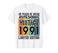 Legendary Since 1991 Limited Edition 35th Birthday T-Shirt