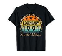 Legendary Since 1991 Limited Edition 35th Birthday T-Shirt