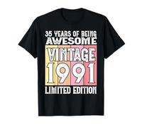 Legendary Since 1991 Limited Edition 35th Birthday T-Shirt
