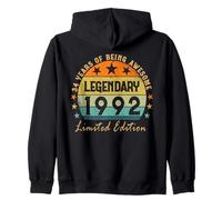 Legendary since 1992 Limited Edition 34th Birthday Zip Hoodie