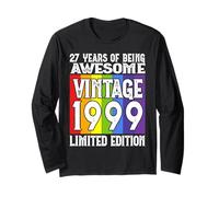 Legendary Since 1999 Limited Edition 27th Birthday Long Sleeve T-Shirt