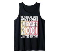 Legendary Since 2001 Limited Edition 25th Birthday Tank Top