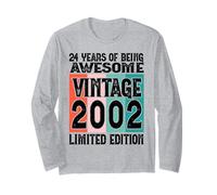 Legendary Since 2002 Limited Edition 24th Birthday Long Sleeve T-Shirt