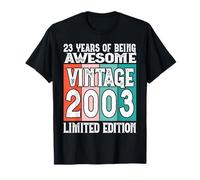 Legendary Since 2003 Limited Edition 23rd Birthday T-Shirt