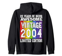 Legendary since 2004 Limited Edition 22nd Birthday Zip Hoodie