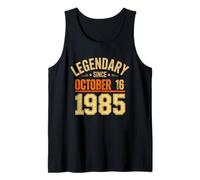 Legendary Since October 16 1985 Awesome Retro Birthday Party Tank Top