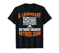 Legendary Software Engineer Retired 2026 Funny Programmer T-Shirt