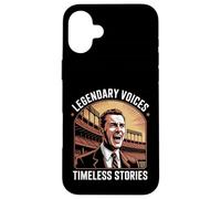 Legendary Voices Timeless Stories Design Case for iPhone 16 Plus