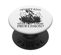 Legendary warriors of Sparta King Leonidas I Spartan PopSockets Adhesive PopGrip