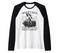Legendary Warriors of Sparta King Leonidas I Spartan Raglan Baseball Tee