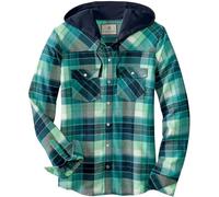 Legendary Whitetails Lumber Jane Women's Hooded Flannel Button Down Shirt
