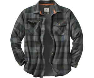 Legendary Whitetails Men's Archer Flannel Thermal Lined Shirt Jacket for Men, Quilted Insulated Plaid Work Coat Thick Outerwear Snap Down Overshirt Jacket (Pack of 1)