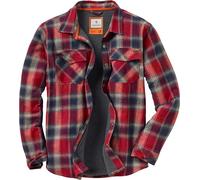 Legendary Whitetails Men's Archer Flannel Thermal Lined Shirt Jacket, Quilted Insulated Plaid Work Outerwear Coat, Barnwood Twig Plaid, S
