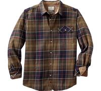Legendary Whitetails Men's Buck Camp Flannel Button Down Shirt, Huntsman Plaid, L UK